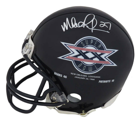 Mike Richardson Signed Bears / Super Bowl XX Champs Logo Riddell Mini Helmet- SS
