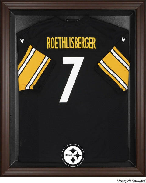 Steelers Brown Framed Logo Jersey Display Case-Fanatics Authentic