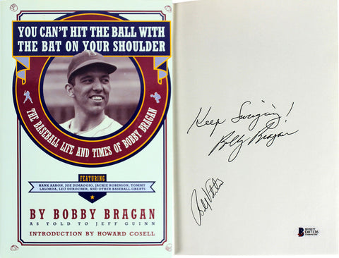 Bobby Bragan & Bobby Valentine Authentic Signed Hard Cover Book BAS #D07136