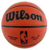 Lakers Magic Johnson Authentic Signed Wilson Basketball w/ Gold Sig BAS Witness