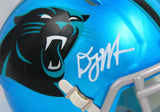 DJ Moore Autographed Carolina Panthers Flash Speed Mini Helmet-Beckett W Holo