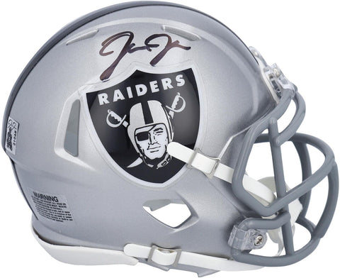 Josh Jacobs Las Vegas Raiders Signed Riddell Flash Alternate Speed Mini Helmet