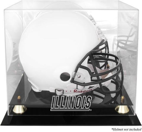 Illinois Fighting Illini Golden Classic Helmet Case w Mirrored Back