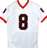 AJ Green Autographed White College Style Jersey- Beckett W Hologram *Silver