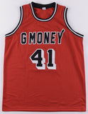 Glen Rice Signed Miami Heat "G Money" Jersey (JSA COA) 3xNBA All Star Forward