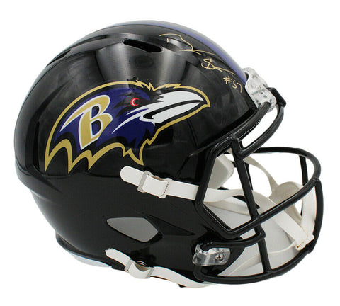 Bart Scott Signed Baltimore Ravens Speed Full Size NFL Helmet