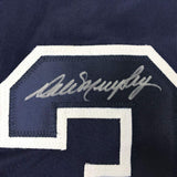 Framed Autographed/Signed Dale Murphy 33x42 Atlanta Dark Blue Jersey PSA/DNA COA