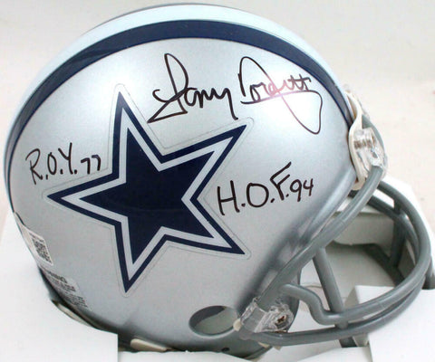 Tony Dorsett Autographed Dallas Cowboys Mini Helmet W/2 Insc- BA W Hologram