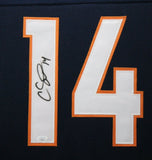 COURTLAND SUTTON (Broncos blue TOWER) Signed Autographed Framed Jersey JSA