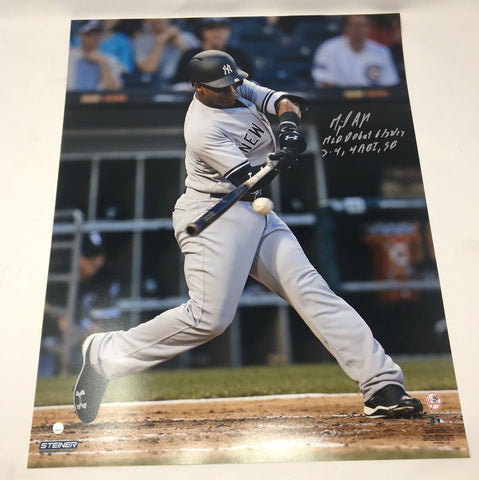 MIGUEL ANDUJAR Autographed / Inscribed "MLB Debut" 16" x 20" Photograph STEINER