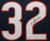 DAVID MONTGOMERY (Bears navy TOWER) Signed Autographed Framed Jersey Beckett