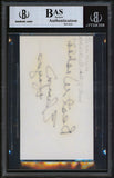 Bullets Elvin Hayes "Best Wishes" Authentic Signed 3x5 Index Card BAS Slabbed