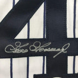 Autographed/Signed Goose Gossage New York Pinstripe Baseball Jersey JSA COA