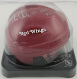Chris Chelios "HOF 2013" Signed Detroit Red Wings Mini Helmet (Schwartz COA)