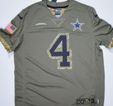 Dak Prescott Signed Cowboys Salute to Service Nike Limited Jersey-Beckett W Holo