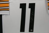 CHASE CLAYPOOL (Steelers white TOWER) Signed Autographed Framed Jersey Beckett