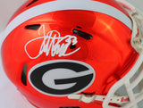 Terrell Davis Autographed Georgia Bulldogs Chrome Mini Helmet- Beckett W *White