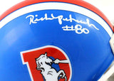 Rick Upchurch Signed Denver Broncos 75-96 TB Mini Helmet - Beckett W Auth *White