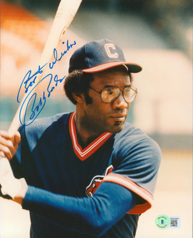Indians Bobby Bonds "Best Wishes" Authentic Signed 8x10 Vertical Photo BAS