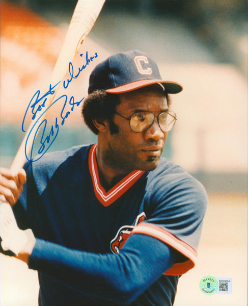 Indians Bobby Bonds "Best Wishes" Authentic Signed 8x10 Vertical Photo BAS