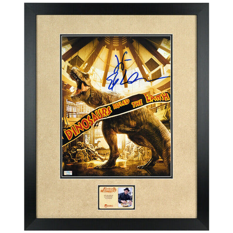 Jeff Goldblum Autographed Jurassic Park Dinosaurs Ruled The Earth 1 Framed Photo