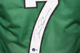 Boomer Esiason Autographed/Signed Pro Style Green XL Jersey Beckett 35830
