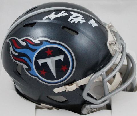 Treylon Burks Autographed Tennessee Titans Speed Mini Helmet-Beckett W Hologram
