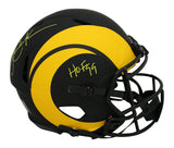 Eric Dickerson Signed Los Angeles Rams Authentic Eclipse Helmet HOF BAS 33314