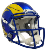 ODELL BECKHAM Jr. Autographed "SB LVI Champs" Rams Authentic Helmet FANATICS