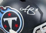 AJ Brown Autographed Tennessee Titans F/S Speed Helmet-Beckett W Hologram