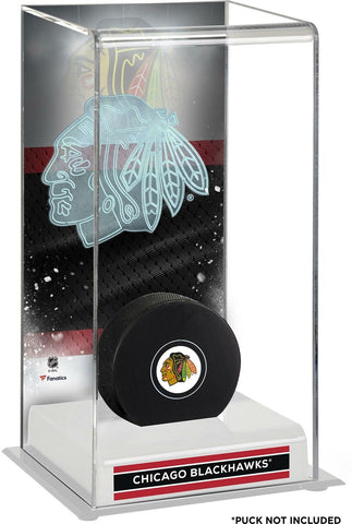 Chicago Blackhawks Deluxe Tall Hockey Puck Case - Fanatics
