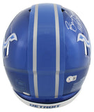Lions Barry Sanders "2x Insc" Signed Flash Full Size Speed Proline Helmet BAS W