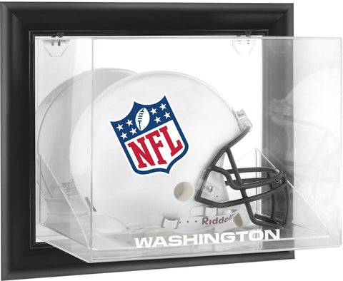 Washington Football Team Black Framed Wall-Mountable Team Logo Helmet Case