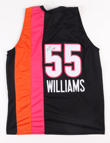 Jason Williams Signed Miami Heat Throwback Floridians Jersey (JSA COA) 06 Champs