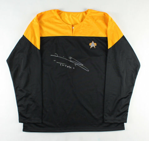 Tim Russ Signed Star Trek Lieutenant Commander Tuvok Uniform Shirt- JSA Hologram