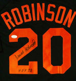 Frank Robinson Signed Orioles Black Majestic Jersey w/ HOF - JSA W Auth *Black