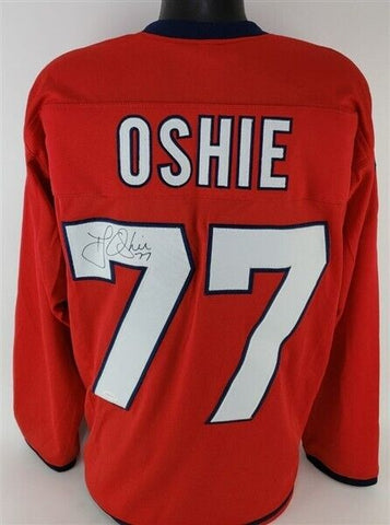 T J Oshie Signed Washington Capitals Jersey (TSE COA) 2018 Stanley Cup Champions