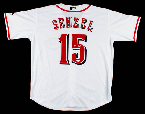 Nick Senzel Signed Cincinnati Reds Custom Jersey (JSA COA) 2020 Rookie CF