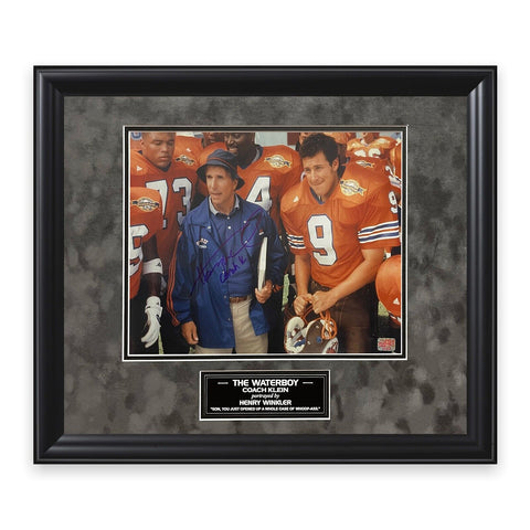 Henry Winkler Signed Autographed "The Waterboy" Photograph Framed to 16x20 YSM