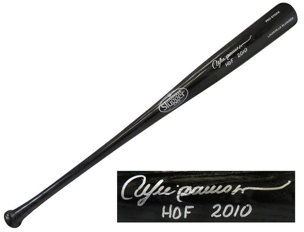 Andre Dawson CUBS Signed Louisville Slugger Black Baseball Bat w/HOF 2010 - SS
