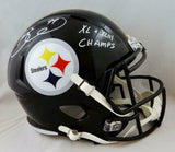 Brett Keisel Signed Pittsburgh Steelers F/S Speed Helmet w/ Insc- JSA W Auth