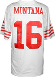 Joe Montana San Francisco 49ers Autographed White Mitchell & Ness Replica Jersey