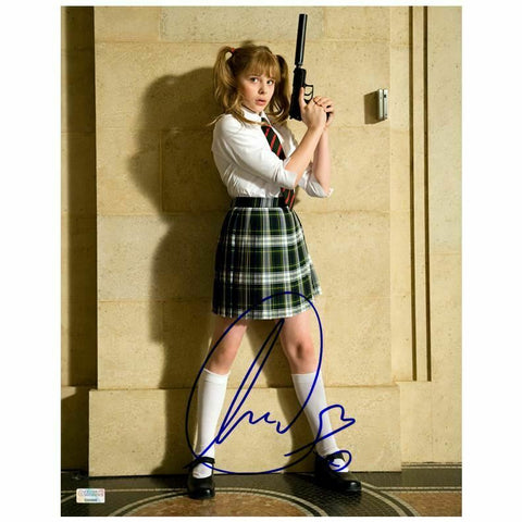 Chloe Grace Moretz Autographed Kick-Ass Hit Girl School Girl 11x14 Photo