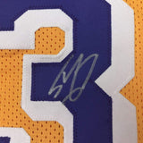 Autographed/Signed Shaquille Shaq O'Neal Los Angeles Yellow Jersey Beckett COA