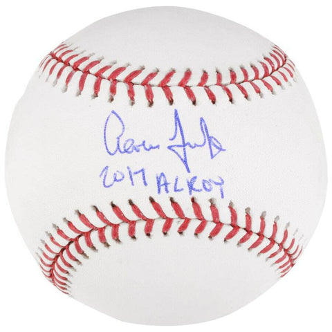 AARON JUDGE Autographed NY Yankees "2017 AL ROY" Official Baseball FANATICS