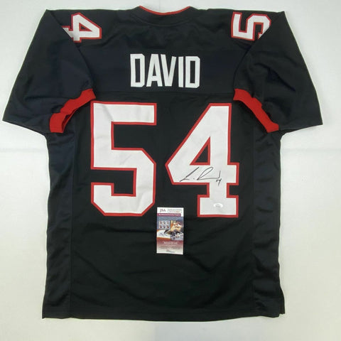 Autographed/Signed LAVONTE DAVID Tampa Bay Black Football Jersey JSA COA Auto