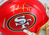 Frank Gore Autographed San Francisco 49ers Flash Mini Helmet-Beckett W Hologram