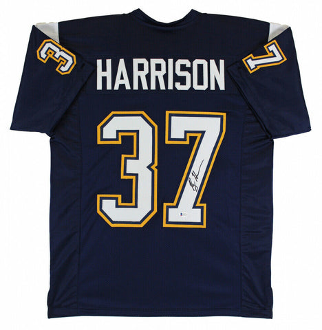 Rodney Harrison Signed Chargers Jersey (Beckett COA) San Diego Safety 1994-2002
