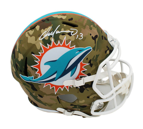 Dan Marino Signed Miami Dolphins Speed Full Size Camo NFL Helmet