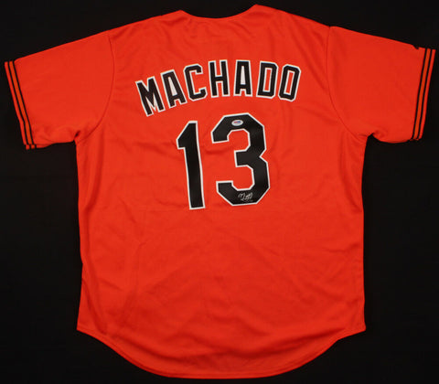 Manny Machado Signed Baltimore Orioles Jersey (PSA Hologram) 5xAll Star 3rd.Base